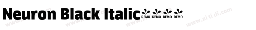 Neuron Black Italic字体转换